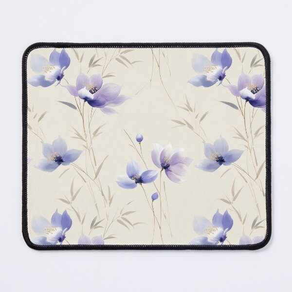 Item preview, Whispering Lilacs – Soft Blue Florals in Gentle Bloom designed and sold by Moisky Patterns.