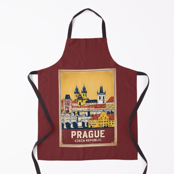 Item preview, A Vintage Travel Illustration of Prague - Czech Republic designed and sold by GoodOldVintage.