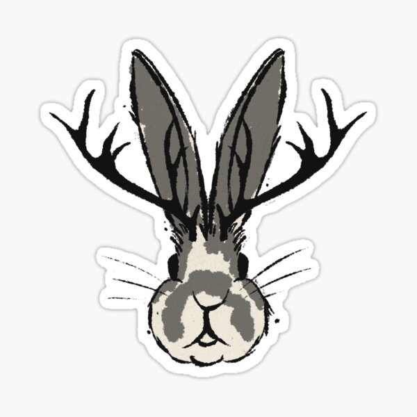 Item preview, Jackelope Rex (Face) designed and sold by lizardjam.