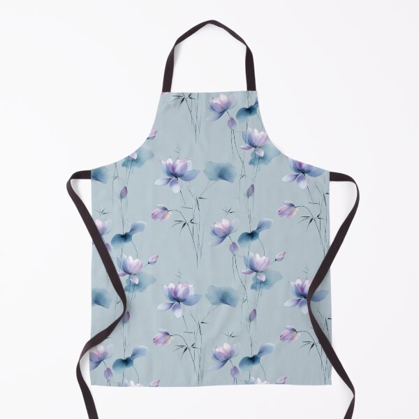Item preview, Whispers of Blue – Lotus Dreams on Celestial Mist designed and sold by Moisky Patterns.
