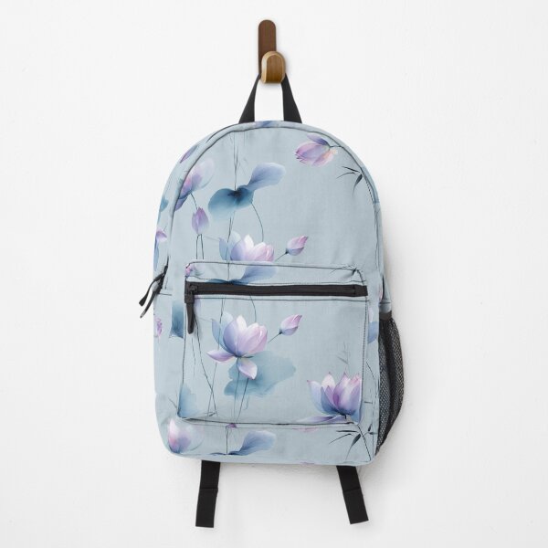 Item preview, Whispers of Blue – Lotus Dreams on Celestial Mist designed and sold by Moisky Patterns.