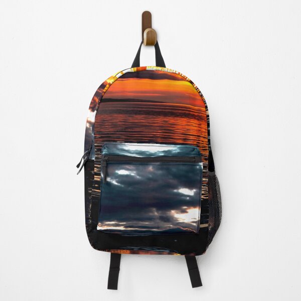Item preview, Fiery Sunset Over Tranquil Ocean designed and sold by Exodoi.