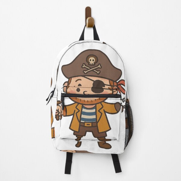 Item preview, Cute Pirate Cartoon with Hook and Sword designed and sold by cottoncode.