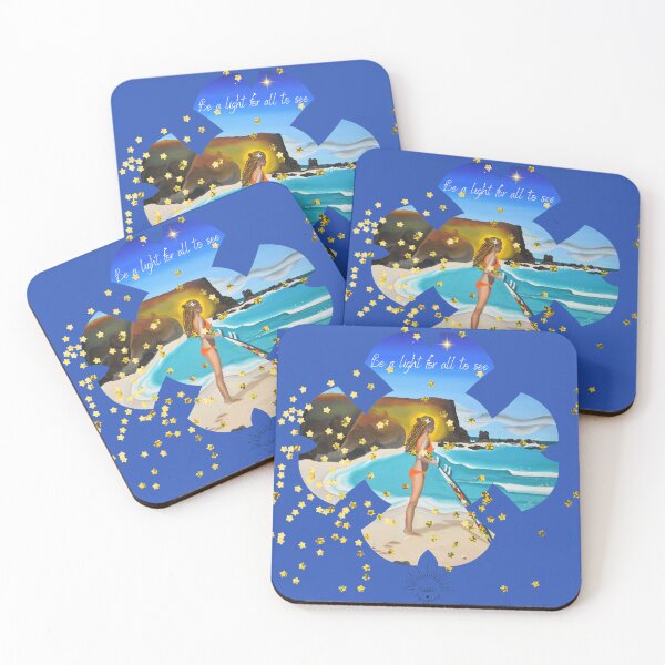 Item preview, surf girl, tropical beach designed and sold by GabiVitryArt.