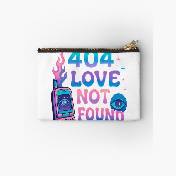 Item preview, 404 Love Not Found – Vaporwave Glitch Aesthetic designed and sold by SpicyGraphicArt.