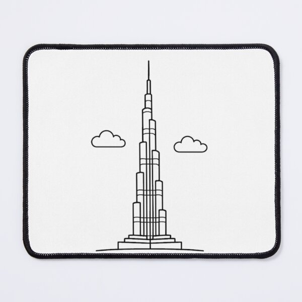 Item preview, Burj Khalifa Travel Skyline Building Dubai UAE designed and sold by SamiraArts.