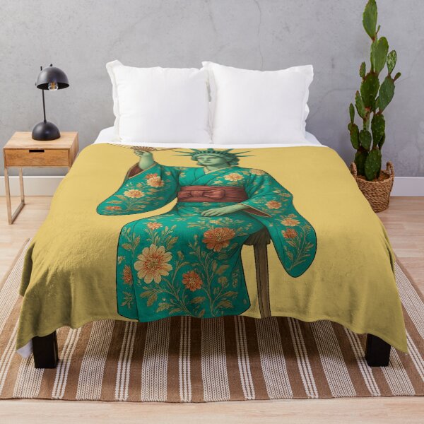 Item preview, Lady Liberty in Kimono – The Meeting of New York and Kyoto designed and sold by AleTot.