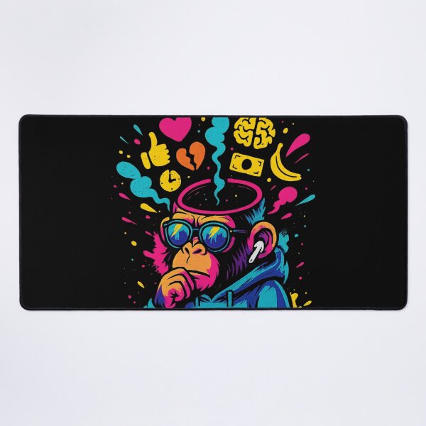 Item preview, Monkey Thinker – Digital Mind Control and Social Feels designed and sold by VIBE CRAFT STUDIO.