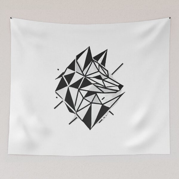 Item preview, A fox made of shapes and lines designed and sold by Katze49.