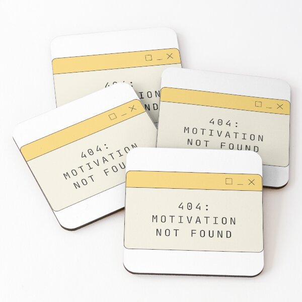 Item preview, 404: Motivation not found | Tech Joke designed and sold by wallflowershop.