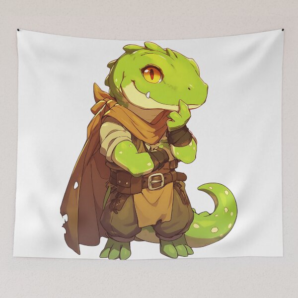 Item preview, Cute Lizardfolk DnD designed and sold by bapupa.