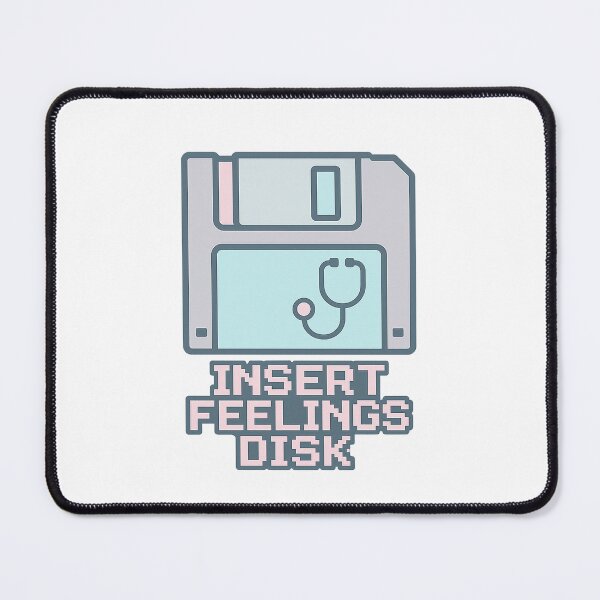 Item preview, Insert Feelings Disk Sticker – Retro Tech Aesthetic Vaporwave Design designed and sold by HAFIZ-DP.