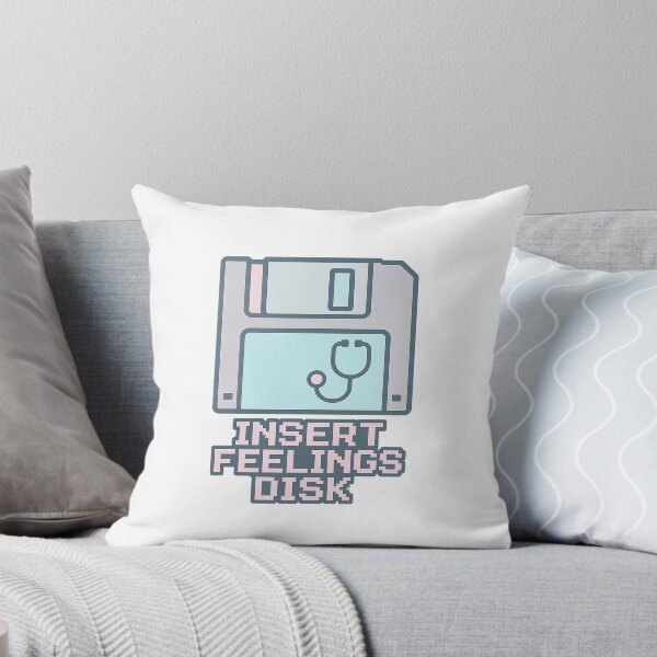 Item preview, Insert Feelings Disk Sticker – Retro Tech Aesthetic Vaporwave Design designed and sold by HAFIZ-DP.