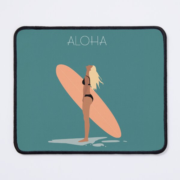 Item preview, Aloha surfer Deco designed and sold by AlmaAndLine.