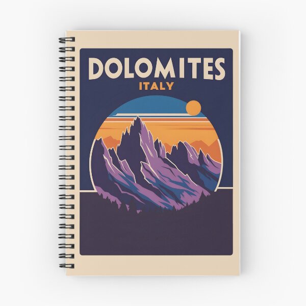 Item preview, A Vintage Travel Illustration of Dolomites - Italy  designed and sold by GoodOldVintage.