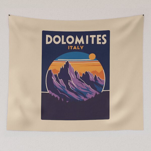 Item preview, A Vintage Travel Illustration of Dolomites - Italy  designed and sold by GoodOldVintage.