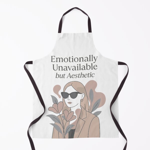 Item preview, Emotionally Unavailable but Aesthetic – Minimalist Sarcastic Design for Introverts designed and sold by HAFIZ-DP.