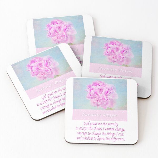 Item preview, Serenity Prayer Pink Peony designed and sold by daphsam.
