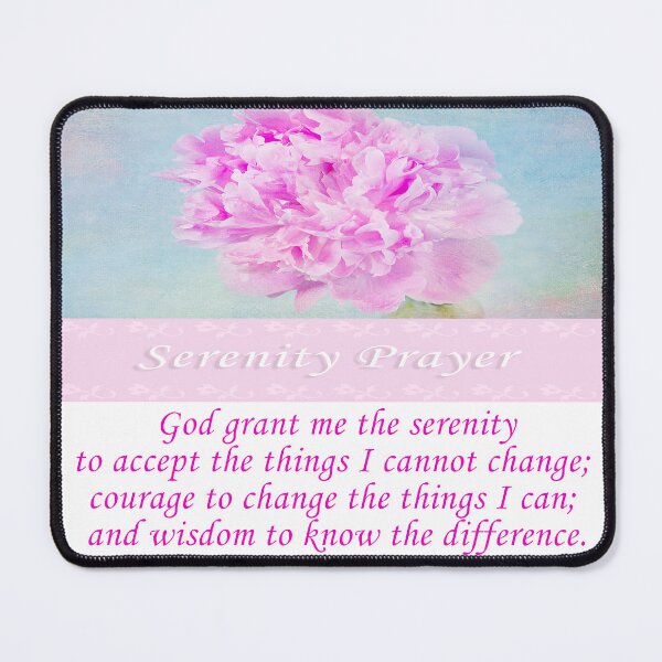 Item preview, Serenity Prayer Pink Peony designed and sold by daphsam.