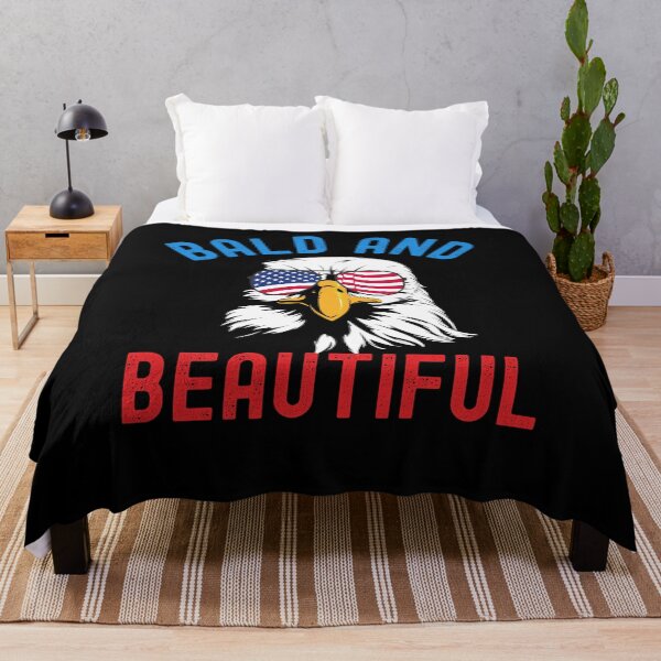 Item preview, Bald and Beautiful Funny Fourth of July Patriotic bald eagle designed and sold by snowry.