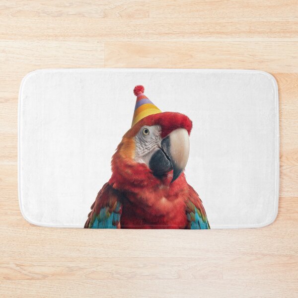 Item preview, Cute Macaw with Party Hat Birthday Celebration designed and sold by LazyOwlStore.