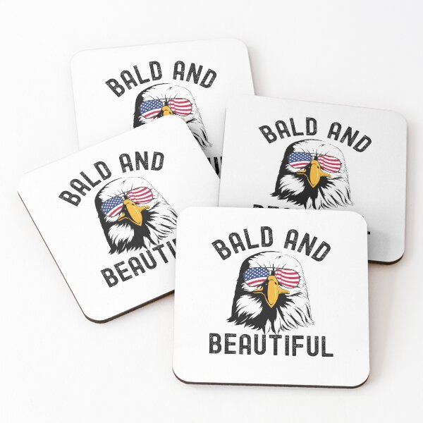 Item preview, Bald and Beautiful Funny Fourth of July bald eagle humor designed and sold by snowry.