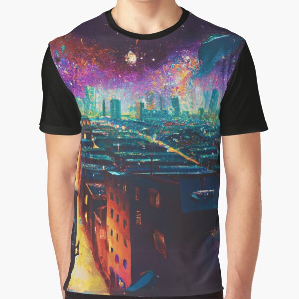 Item preview, The Starry Night of city view designed and sold by MerryCrown.
