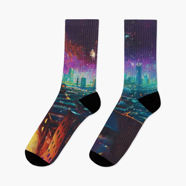 Item preview, The Starry Night of city view designed and sold by MerryCrown.