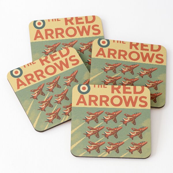 Item preview, Red Arrows Vintage Aviation Poster designed and sold by Airpower Art.