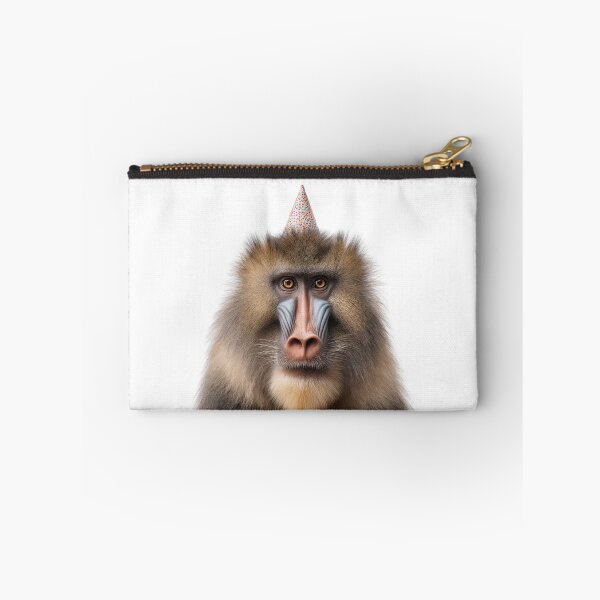 Item preview, Cute Mandrill with Party Hat Birthday Celebration designed and sold by LazyOwlStore.