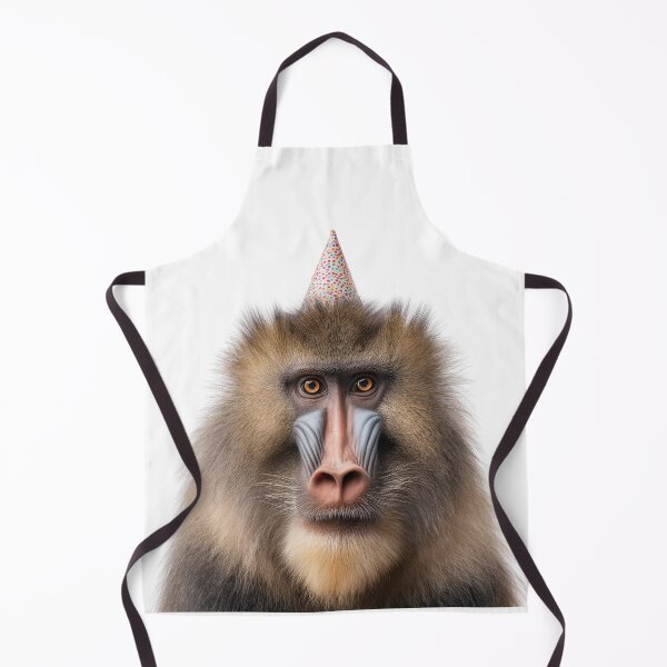 Item preview, Cute Mandrill with Party Hat Birthday Celebration designed and sold by LazyOwlStore.