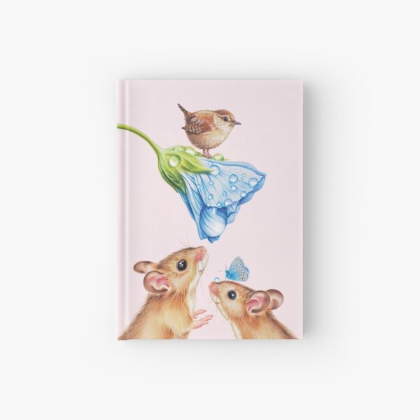 Cute mice by Maria Tiqwah Hardcover Journal