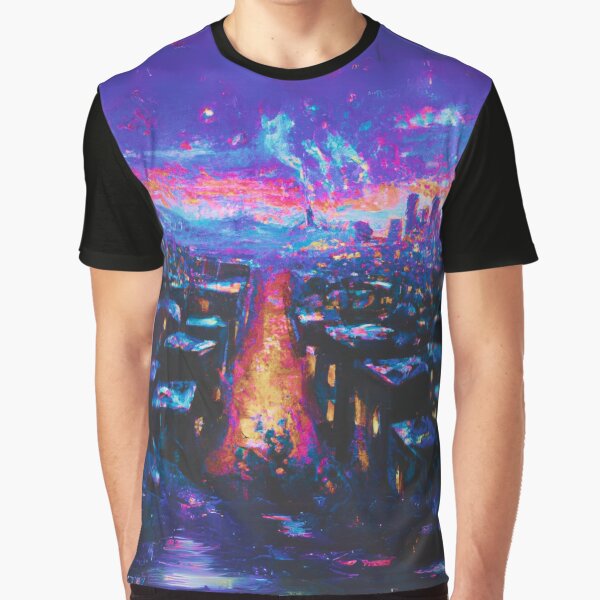 Item preview, The Starry Night of a colorful city view designed and sold by MerryCrown.