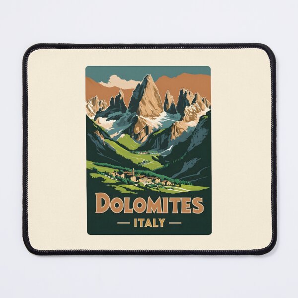 Item preview, A Vintage Travel Illustration of Dolomites - Italy  designed and sold by GoodOldVintage.