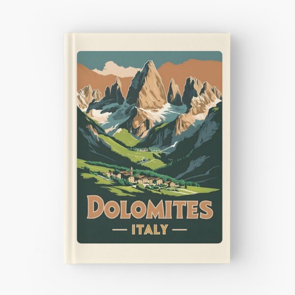 Item preview, A Vintage Travel Illustration of Dolomites - Italy  designed and sold by GoodOldVintage.