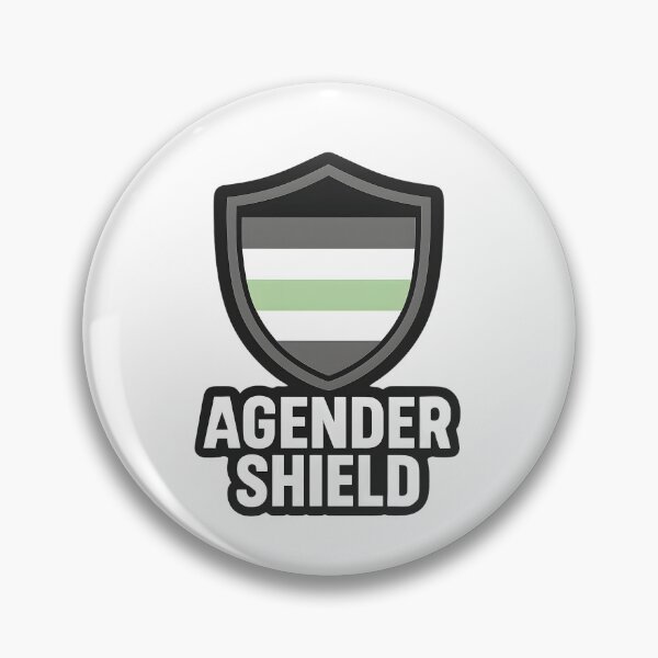 Item preview, Agender Shield – Bold Pride Design designed and sold by Haus Of Sin.