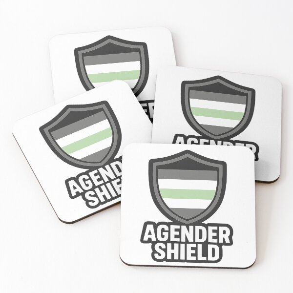 Item preview, Agender Shield – Bold Pride Design designed and sold by Haus Of Sin.