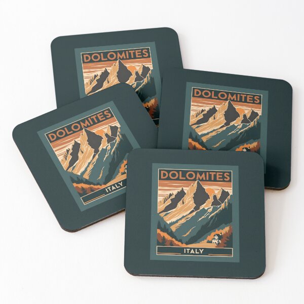 Item preview, A Vintage Travel Illustration of Dolomites - Italy  designed and sold by GoodOldVintage.