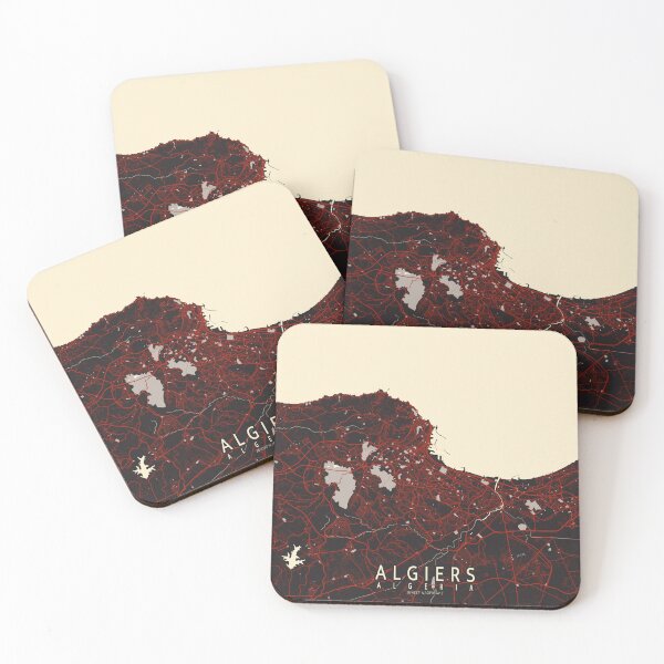 Item preview, Algiers City Map of Algeria - Vector designed and sold by deMAP.