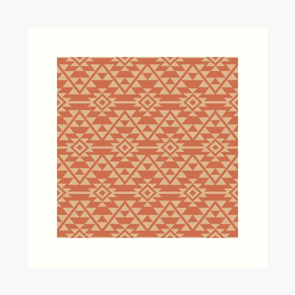 Aperçu de l'œuvre Motif tribal Navajo aztèque vintage du sud-ouest créée et vendue par BWDecorPattern.