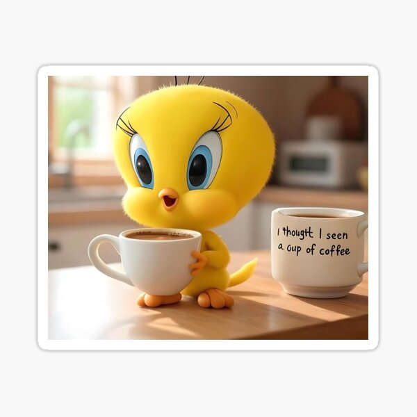 Item preview, Tweety Bird with Coffee designed and sold by OZTMAN.