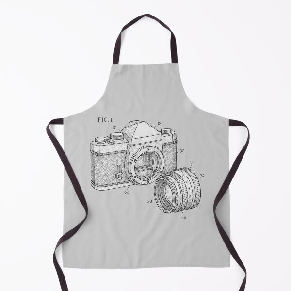 Item preview, Imaginary Analog SLR Patent Drawing B&W designed and sold by Analog-attire.