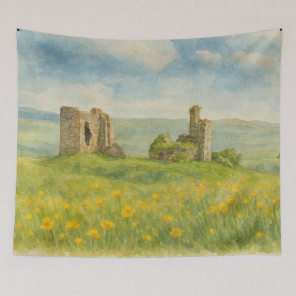 Item preview, Sanquhar Castle Watercolour designed and sold by AndythephotoDr.