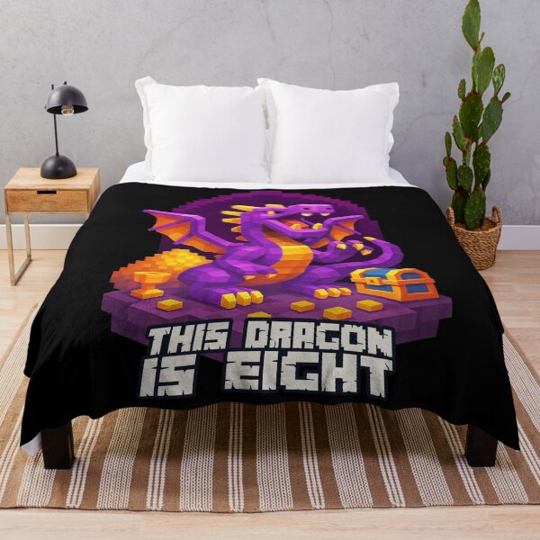 Item preview, This Dragon is Eight Purple Pixel Art Birthday Design for Kids designed and sold by Victor Shadehorn.
