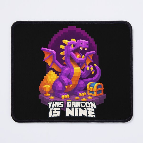 Item preview, This Dragon is Nine Purple Pixel Art Birthday Design for Kids	 designed and sold by Victor Shadehorn.