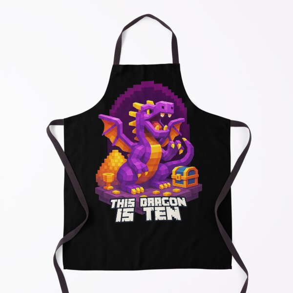 Item preview, This Dragon is Ten Purple Pixel Art Birthday Design for Kids designed and sold by Victor Shadehorn.