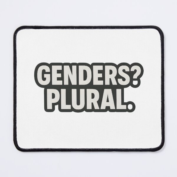 Item preview, Genders? Plural – Bold Text Design designed and sold by Haus Of Sin.