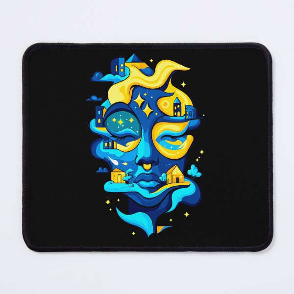 Item preview, Dreamscape Face with Stars and Houses designed and sold by Taans-Creation.