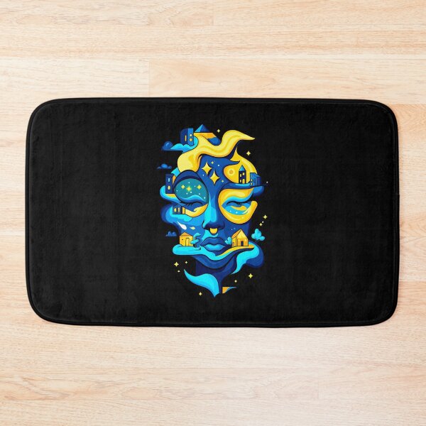 Item preview, Dreamscape Face with Stars and Houses designed and sold by Taans-Creation.