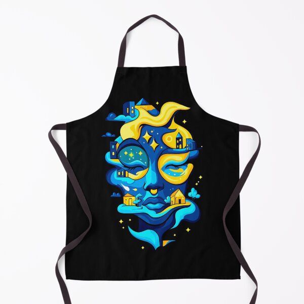 Item preview, Dreamscape Face with Stars and Houses designed and sold by Taans-Creation.